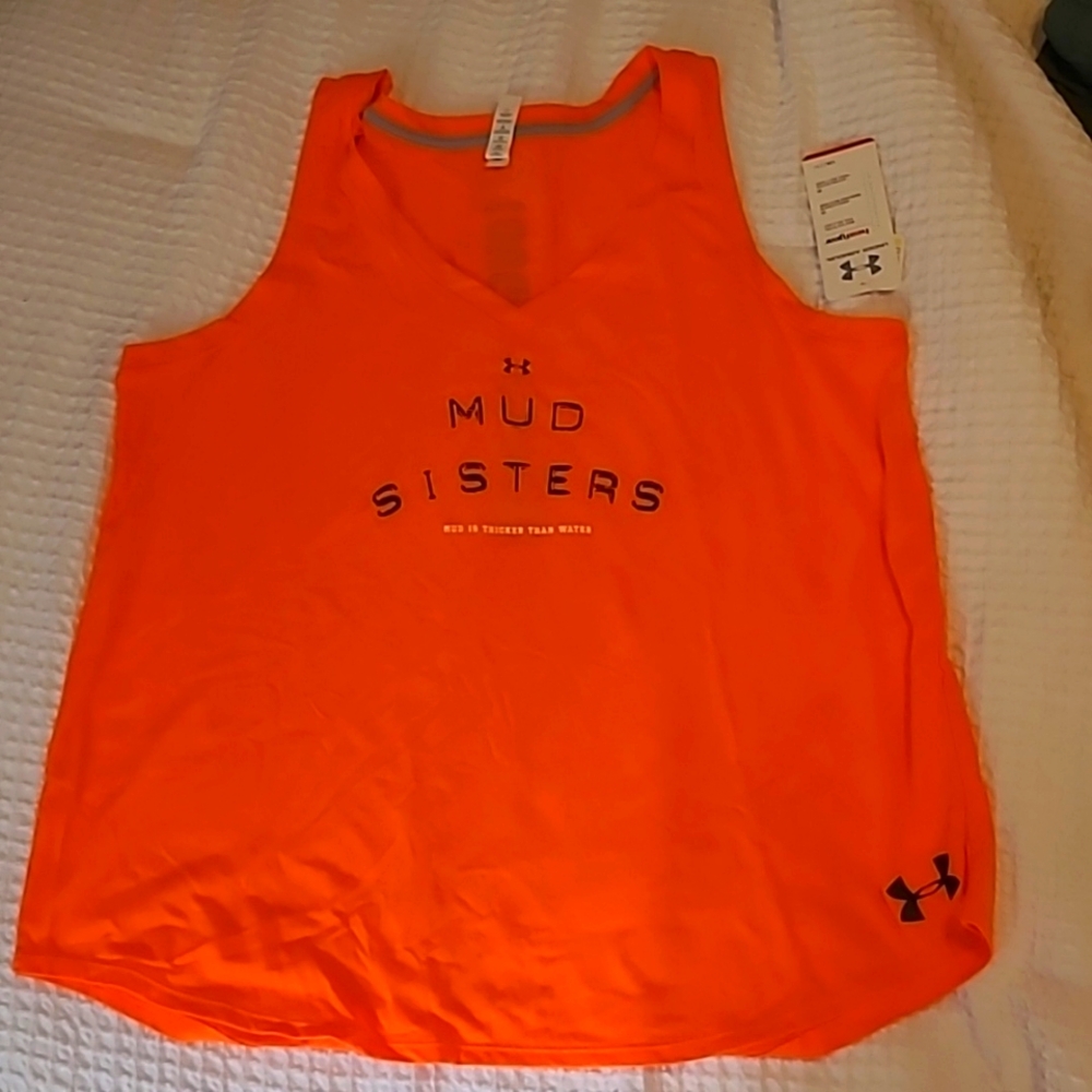 UNDER ARMOUR TOUGH MUDDER MUD SISTERS TANK NWT